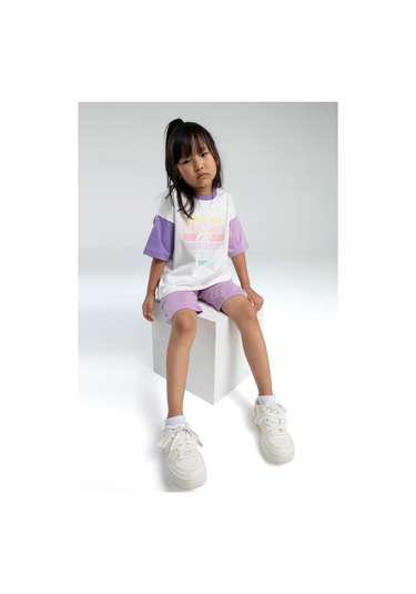 Rolypoly Kız Çocuk Mor Bermuda Takım 5274-47992 Mor