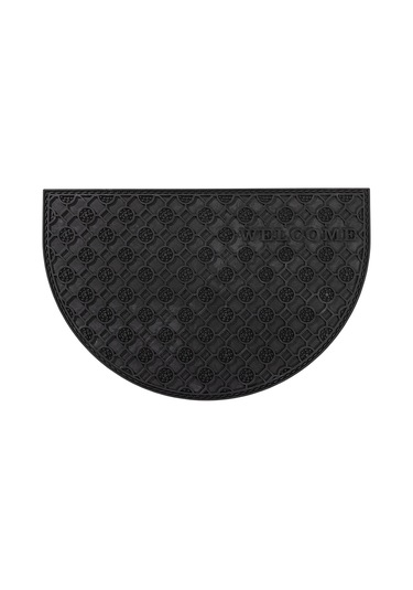 Koza Home Step Yarım Ay Dış Kapı Paspası Siyah Pvc 45x70 462709 Siyah