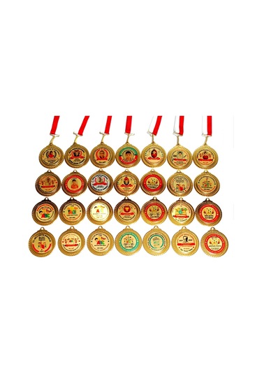 Kişiye Özel 30'Lu Madalya Okul-Mezuniyet-Turnuva-Başarı Madalyası