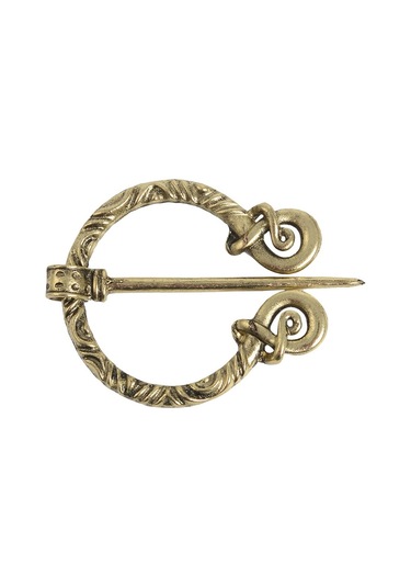 Homyl Viking İskandinav Broş Şal Palto Eşarp Pimi Ortaçağ Antik Bakır 4 Çok Renkli