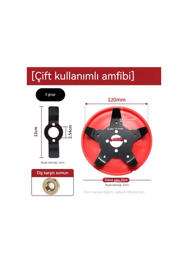 Activev Çim Biçme Makinesi Bıçağı Amfibi Çok Fonksiyonlu Ayıklama Diski