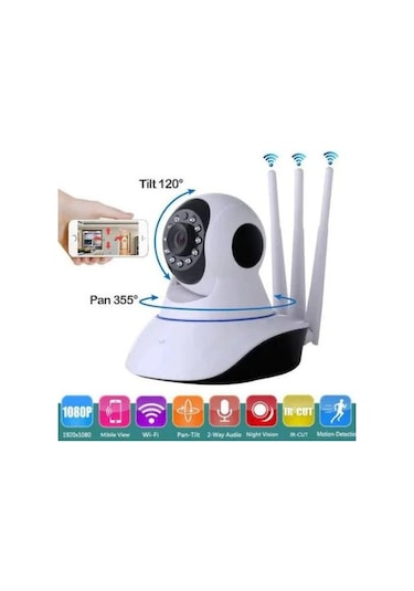 Teknomila Gece Görüşlü Hd 360 Derece Wifi Ip Bebek Ve Güvenlik