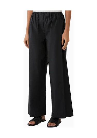 Staud Bonfire Pants, Geniş Paçalı Rahat Pantolon, Günlük Ve Şık Kullanım Siyah