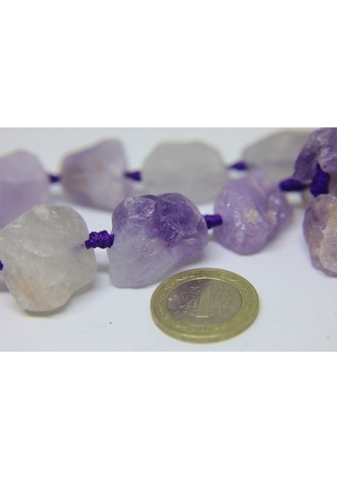 Ametist Taşı Açık-Şeffaf Renk Kristalize Ham Parçalar/Adet (19480