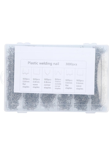 Araba Tamponları Plastik Kaynak Makinesi İçin Kaynak Teli Plastik Kaynakçı Saplamaları Plastik Görünüm Set C