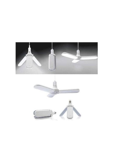 45 Watt Pervane Katlanabilir Led Ampul- E27 -3600 Lümen- Beyaz Iş