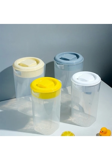 Topshop1 Bej 1 Adet Sıcak Soğuk Limonata Suyu Şişesi Büyük Kapasiteli İçecek Sürahisi