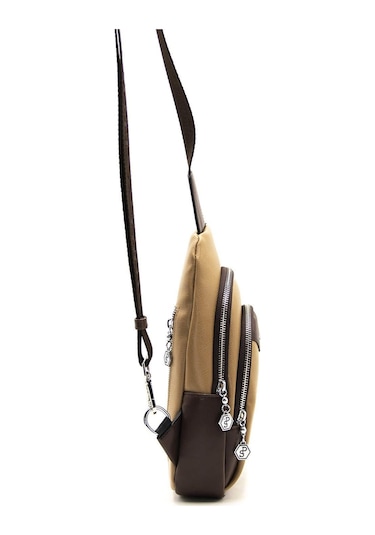 Silver Polo İki Bölmeli Kadın Vücut Çantası 959 M105 43673 Kum Nix Kahve 43673 Kum Nix Kahve Çok Renkli