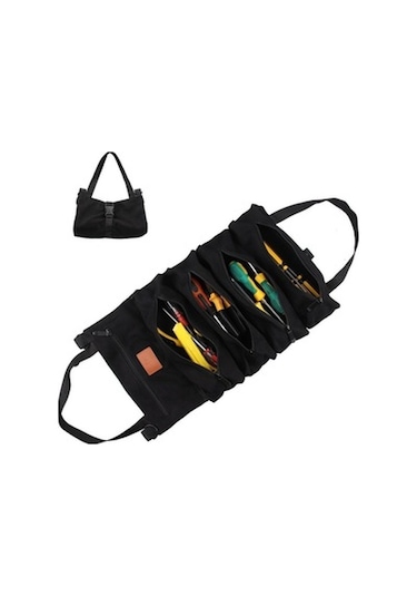 Hobiciler, Elektrikçiler Ve Babalar İçin 5 Gözlü Siyah Hediye Çantası