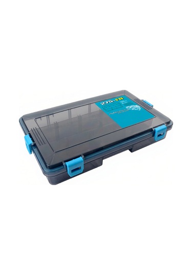 Aubyhe Büyük Boy Mavi Balık Tutma Gereç Kutusu - Ayarlanabilir Bölmeler, Su Geçirmez Kapak Ve Dayanıklı Pp Malzeme İle Uyumlu Yem Ve İğne Saklama Kutusu