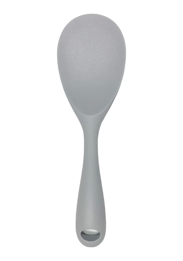 Burcummm Silikon Kısa Pilav Kaşığı Gri Çok Renkli