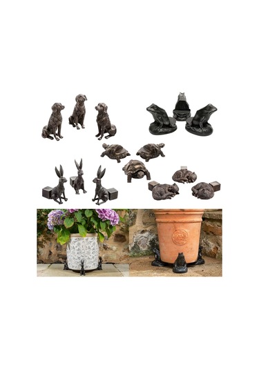 3pcs/set Saksı Ayak Ayakları Hayvan Şekli Reçine Bitki Kapları Yükseltici Ped Kedi