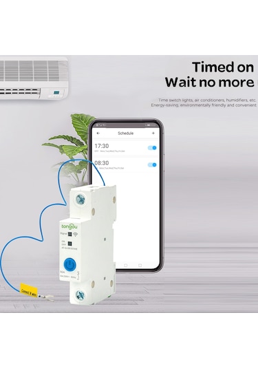 E22553-25a Wıfı Akıllı Devre Kesici 1p Dın Ray Anahtarı Ewelink 25a