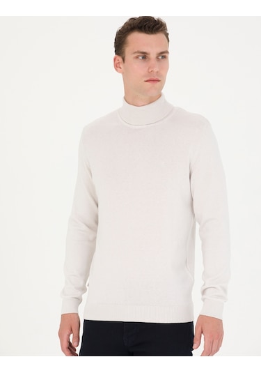 Pierre Cardin Erkek Taş Triko Kazak 50276162-vr049 Taş