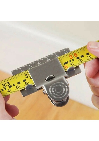 Xiyyadms Çelik Köşe Ve Eğri Yer Ölçüm Klipsi, Doğru Okumalar İçin Taşınabilir El Aracı, Çalışma Verimliliğini Artırır