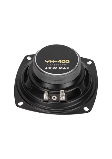 Geeroyoo Yh-400 400w 4 İnç Oto Hoparlörü - 60hz-20khz Frekans Aralığı, 93db Hassasiyet, 4 Ohm, Dürtüye Dayanıklı, Tüm Araç Ses Sistemleri İçin Siyah