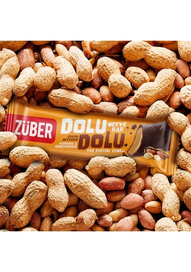 Züber Dolu Dolu Fıstık Ezme Meyve Bar 30 Gr