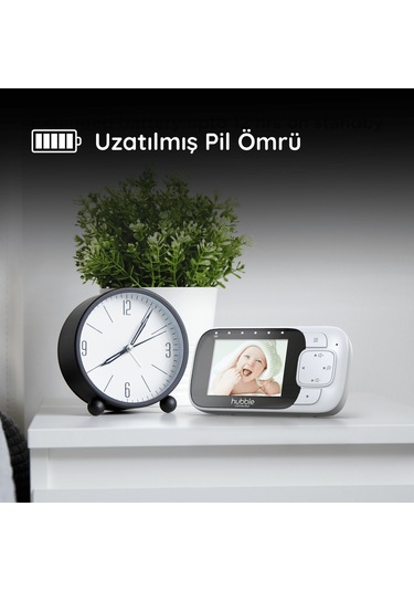 Hubble Nursery View Glow 2.8" Gece Lambalı Dijital Bebek Kamerası