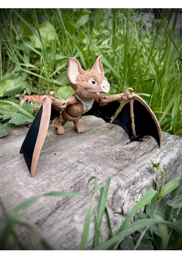 Yarasa Figür Oyuncak 3d Hareketli Organik Vip Model - Büyük Boy