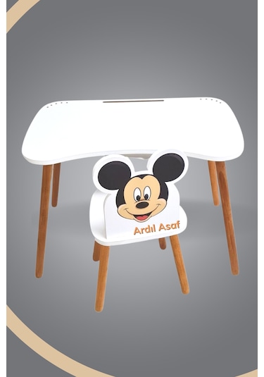 Çocuk Ders Çalışma Masa Takımı 4-12 Yaş Beyaz