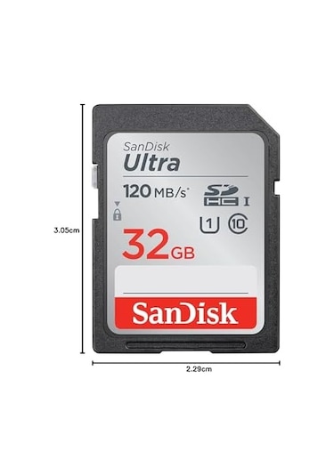 Ultra 32gb Sdhc Memory Card 120mb/s Açık Mavi