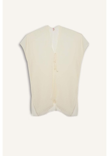 Defacto Fall İn Love Regular Fit Pamuklu Kimono Z0696az25sper103 Ekru