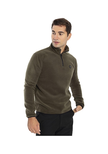 Crozwise Yarım Fermuarlı Erkek Polar Sweatshırt 001
