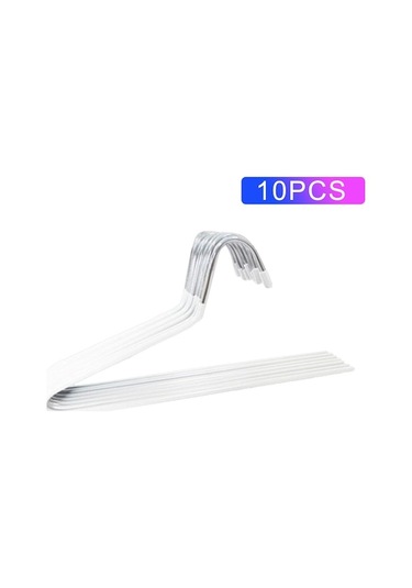 Cbtx 10 Adet 29 Cm Z Şekilli Pantolon Askısı Kaymaz Depolama Rafları Ters Beyaz Beyaz