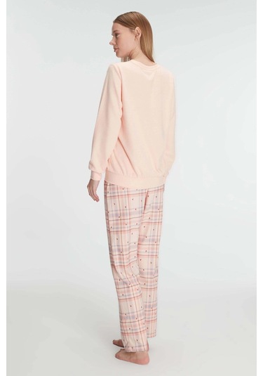 Pamuklu Kışlık Uzun Kol Kadın Pijama Takım SOMON