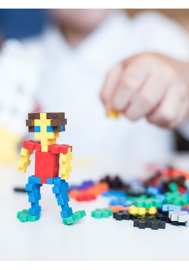 Plus - Plus Minecraft Temalı Silindir Kutuda Basic - Temel Başlangıç Lego Yapı Oyuncağı 100 Parça