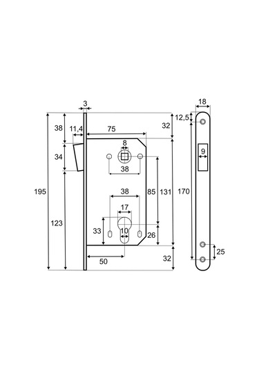 Vettore Silindir İçin Gömme Kilit 151888200 Zirveli