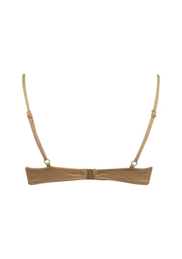DeFacto Regular Fit Parlak Kumaş Bikini Üstü-Fall in Love C3181AX24SMYL275