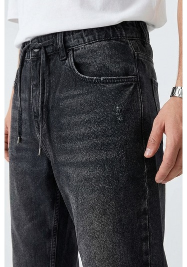 Bigdart Erkek Rahat Kesim Baggy Jean Pantolon 30075 - Siyah