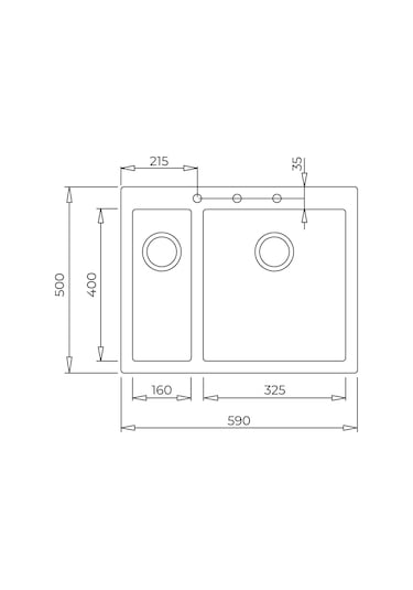 Teka Forsquare 590 Tg Çift Hazneli Tegranite+ Eviye - Avena Bej - 115260021