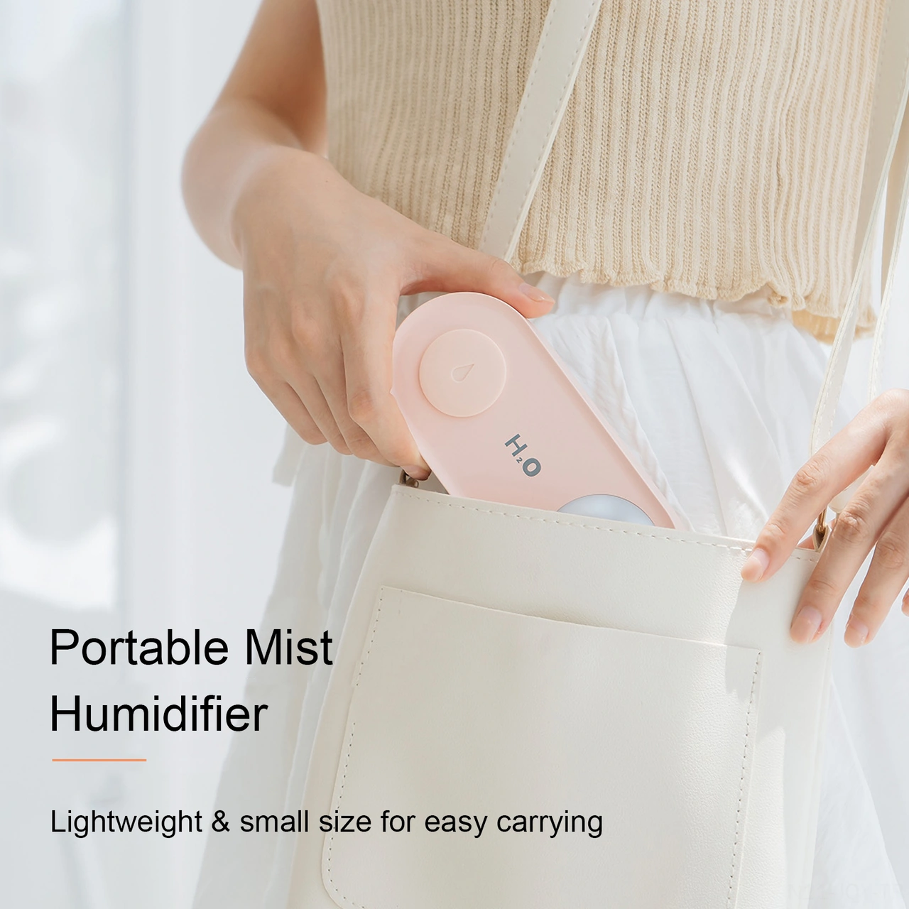 Youmex Usb Şarjlı Taşınabilir Su Şişesi Nemlendirici, Led Gece Lambası, Sürekli Ve Aralıklı Sprey Modu, Ev Ofis Seyahat İçin