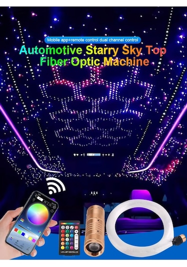 Carlone Yıldız Tavan Starlight Araç İçi Ambiyans Seti Tam İçerik