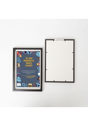 Mühendilerine Özel Yazılı Çerçeve 20 X 30