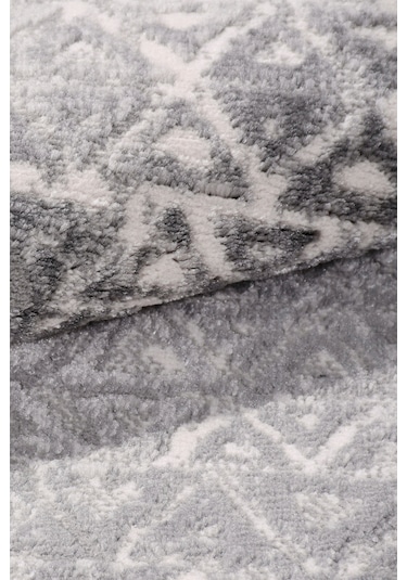 Notteo Modern Halı Yumuşak Dokulu, Dokuma Tabanlı, 7 Mm İnce Form, Dayanıklı Gri 1