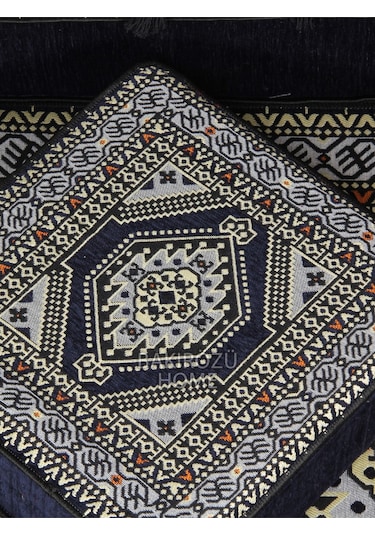 Şark Köşesi Takımı 20 Cm Minder Kalınlığı Lacivert Yahyalı Modeli 19 Parça Lacivert