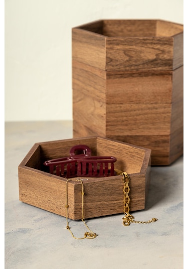 Finehome Wooden Takılık & Çerezlik Organizer Kutu 5'li