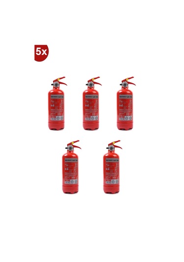 Yangın Tüpü Söndürücü 1kg 5 li 4 Yıl Garantili 2022 Üretim 2026 T