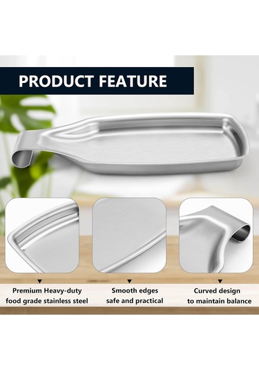 Mutfak Ocağı İçin Paslanmaz Çelik Kaşık, Mutfak Eşyaları, Spatula, Kepçe Ve Mutfak Aksesuarları İçin Büyük Tutucu