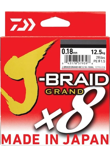 Daiwa Jb Grand 8b 300m Multi Color İp Misina 0,22 Mm