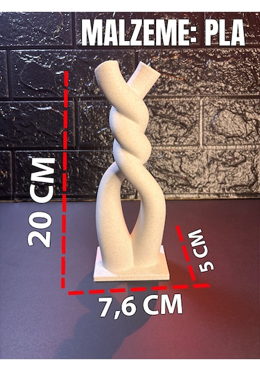 Modern Burgu Form Dekoratif Obje Minimal Masa & Raf Aksesuarı