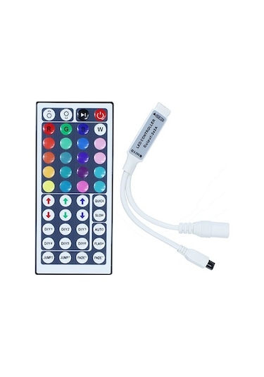 Şerit Led Rgb 10 Metre Set 44 Tuş'Lu Kumanda 20 Renk (3) Çip 5050