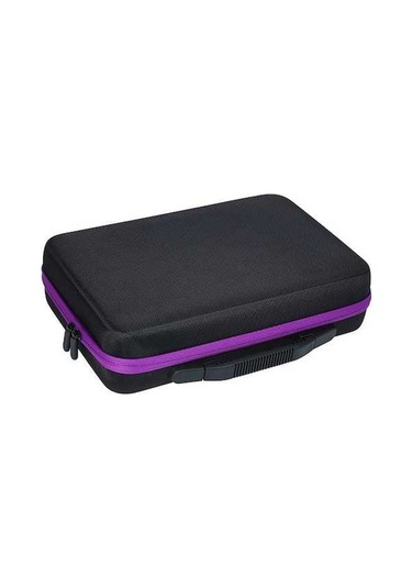 Bosphorusboutique02 15ml Mor Rengi Yağ Stoku Kutusu - 60 Bölme, Taşınabilir, Çekmeceli, Mesh Cep İle Diğer