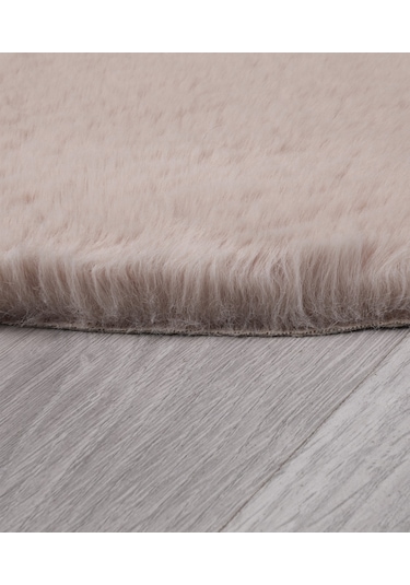Tavşan Tüyü Dekoratif Ultra Yumuşak Post Peluş Kaymaz Halı Vizon