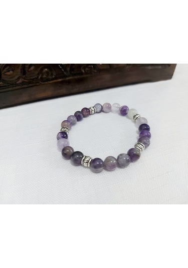 Doğal Ametist Enerji Taşı Taşı Bileklik.jpg Mor