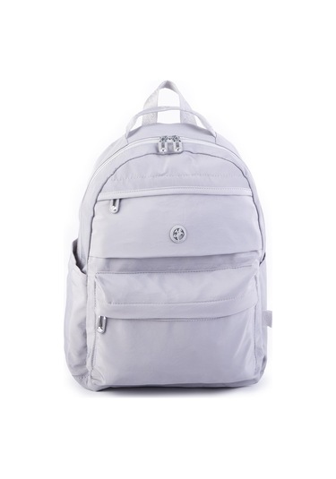 Nas Bag Extra Hafif Su Geçirmez Çok Gözlü Waterproof Unisex Sırt Çantası 30x40 Cm Gri