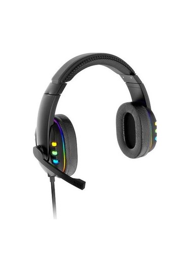 Novahub Ak47 Renkli Led Işık Oyun Kulaklığı, Harici Mikrofon, Ses Kontrolü, Rahat Kullanım, Siyah